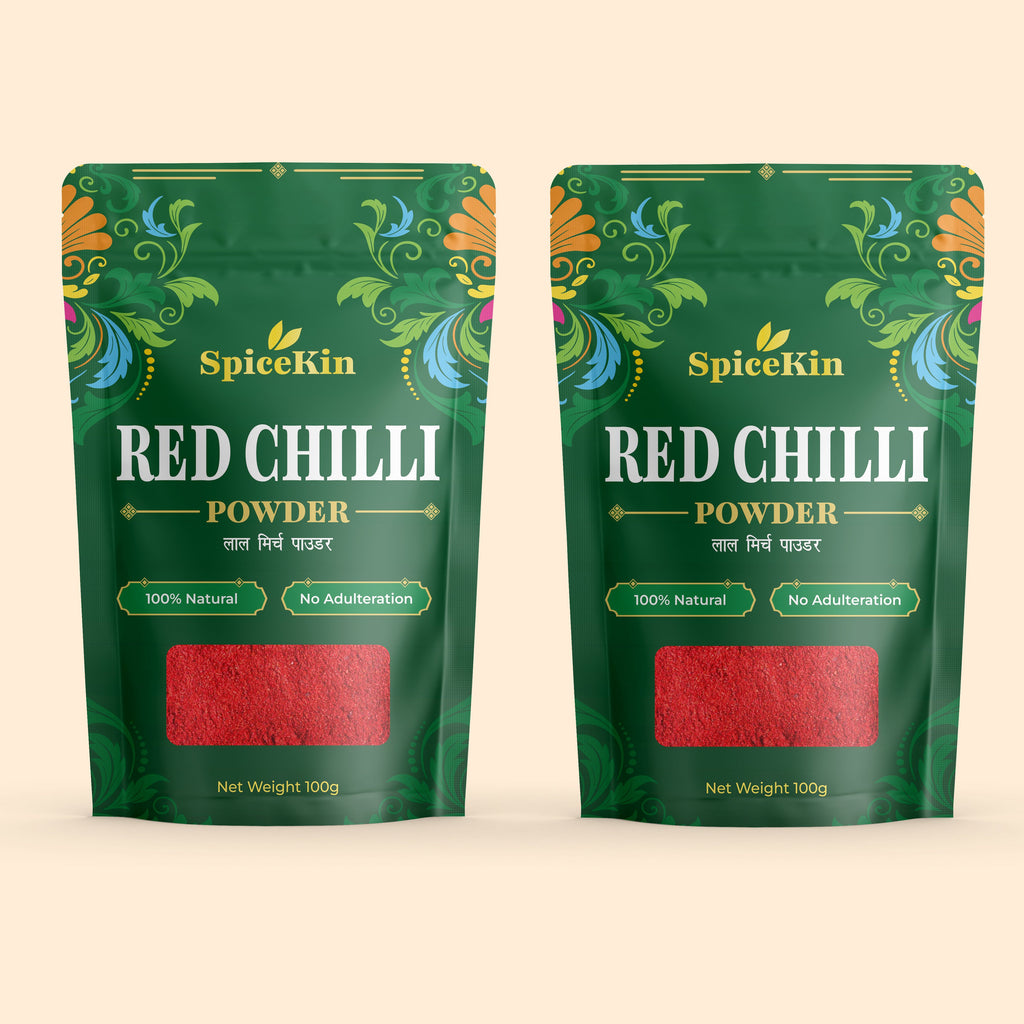 SpiceKin – 100% Natural Mild Red Chilli Powder (Pack of 2 × 100g)